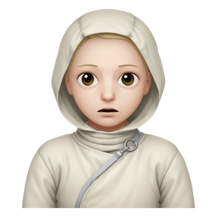 Пациент психиатрической больницы в смирительной рубашке sticker