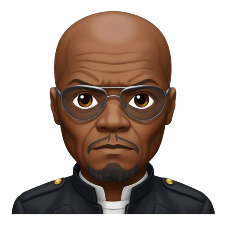 Nick Fury Samuel L. Jackson face only  sticker
