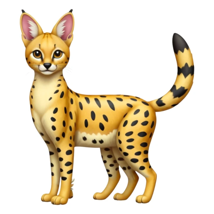 Bird-serval-mango-hybrid (full body) sticker
