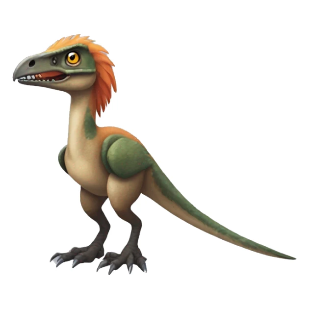 Feathered dinosaur bird velociraptor fakémon sticker