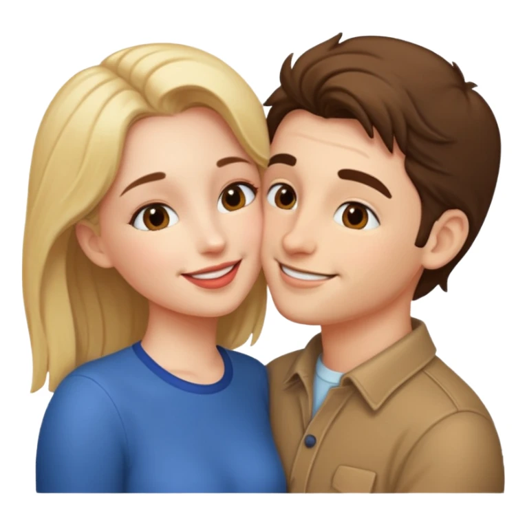 couple sleeping together kissing  sticker