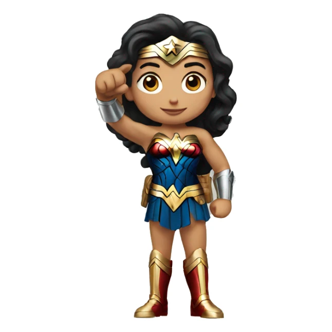 wonder woman raising thumb sticker