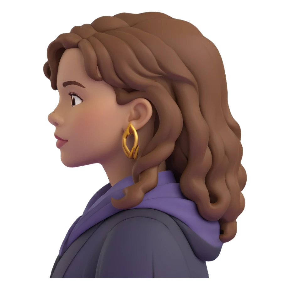 Hermione Granger from Harry Potter side view profile sticker