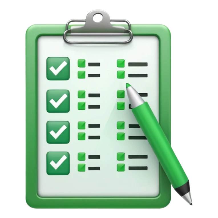 checklist with a plus infront of it sticker