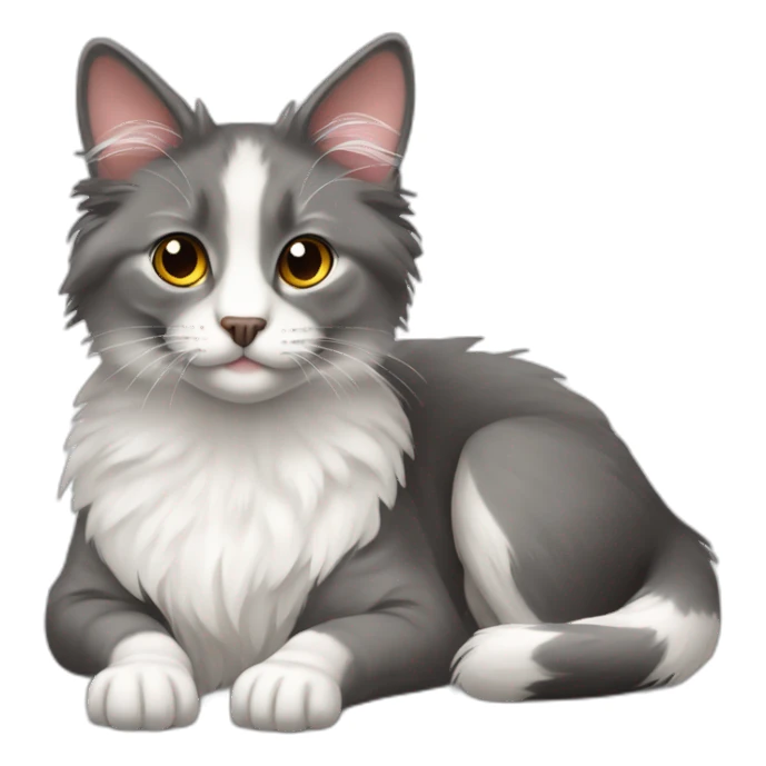 Berger australien avec chat blanc sticker