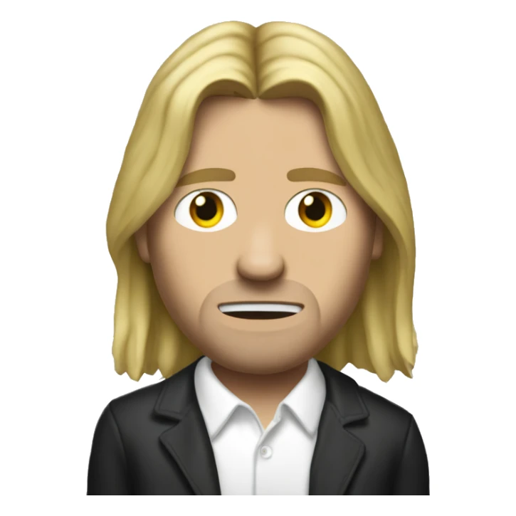 kurt cobain as  NWA member sticker