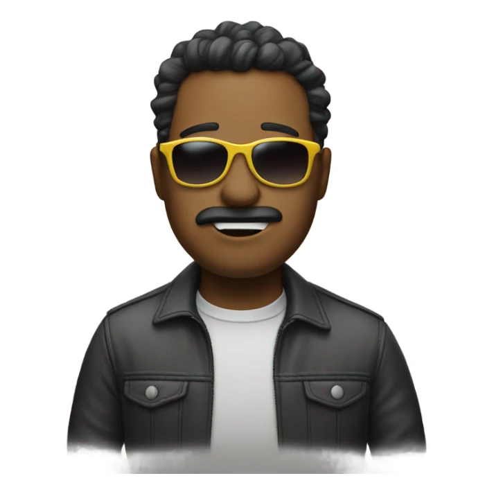 A fart wearing sunglasses  sticker