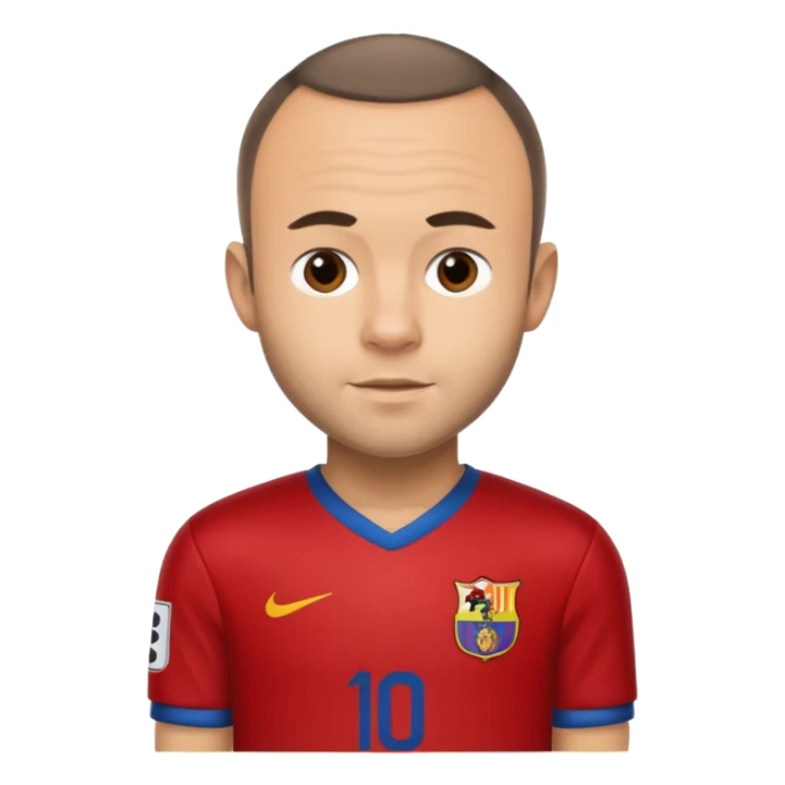 Iniesta football player sticker