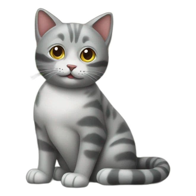 cat garden furniture sticker