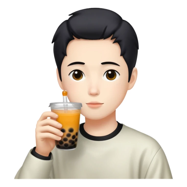 Gojo Satoru drinkîg boba sticker