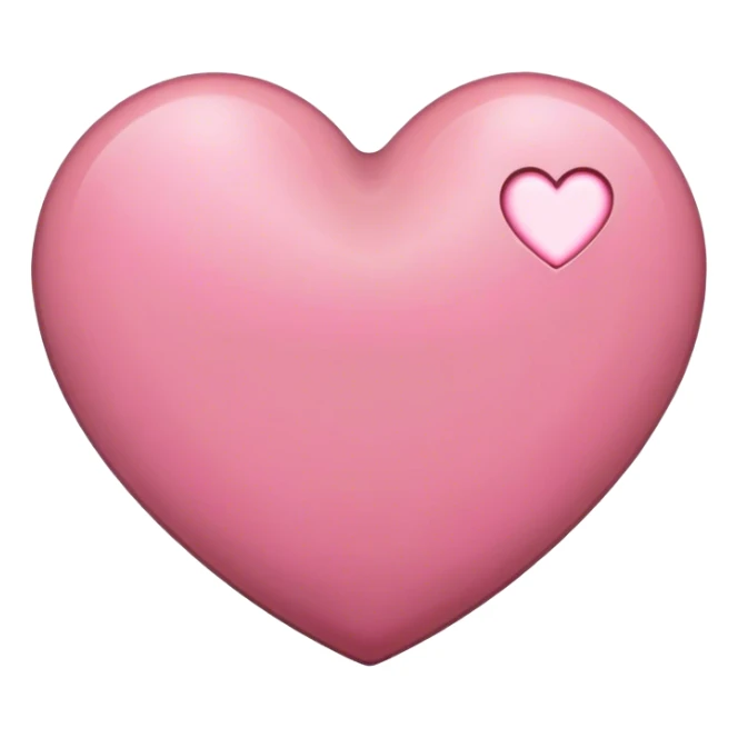 Brown and pink heart sticker