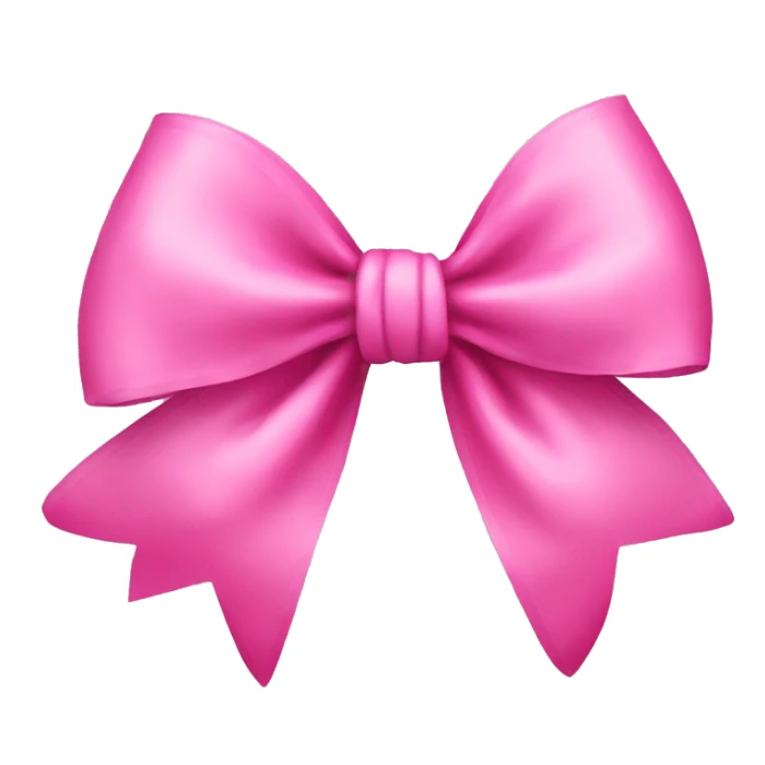Pink bow sticker