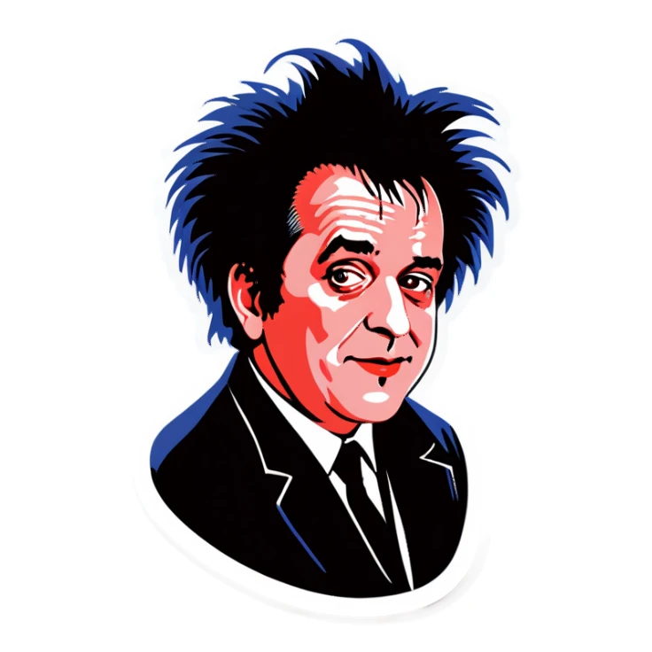 Robert smith in Friday I’m in love  sticker