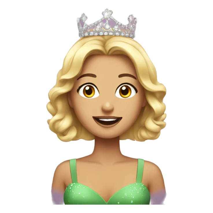 pageant girl winning sticker