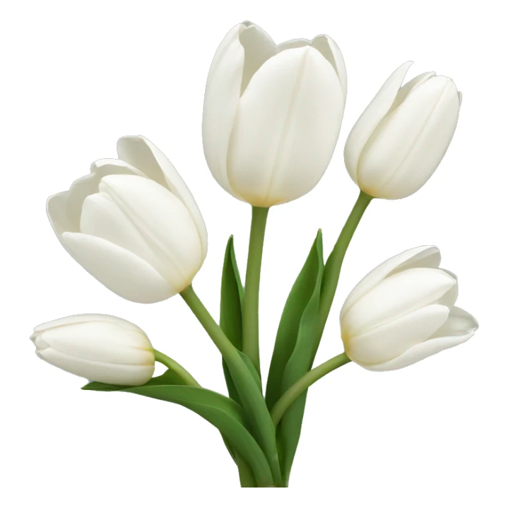 White tulips sticker