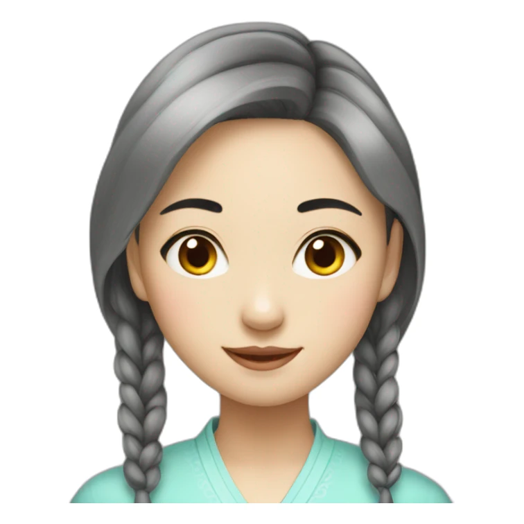 lovely Chinese girl sticker