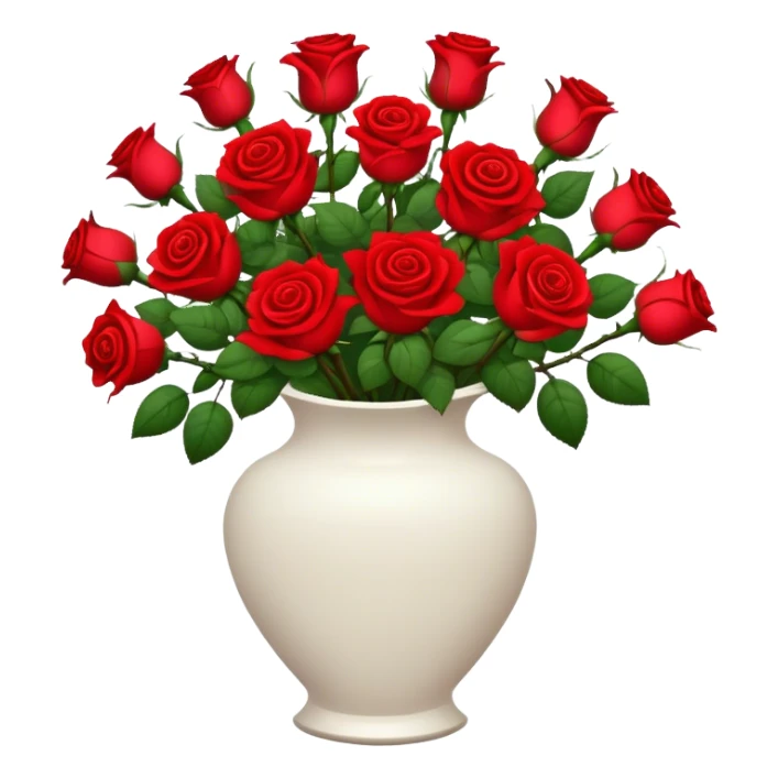 vase full of roses sticker