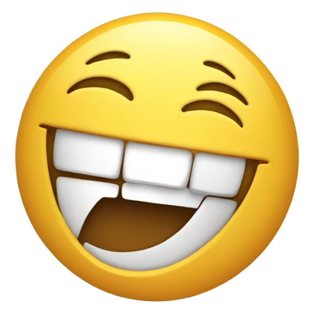 Laughing face sticker