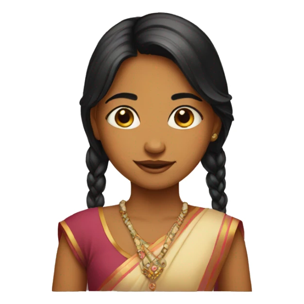 Young girl Indian  sticker