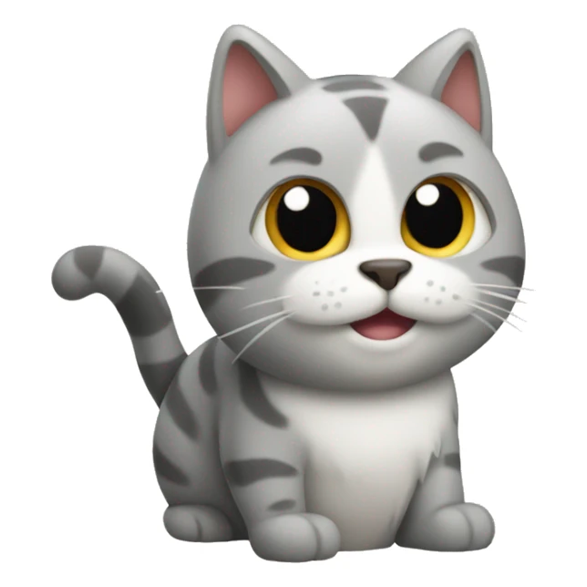 cat playing penup sticker