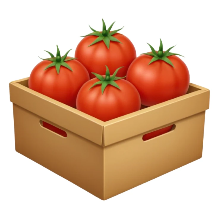 A box of tomatoes sticker