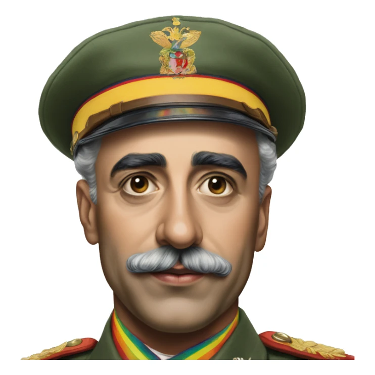 Hyperrealist francisco franco lgtbi rainbow sticker