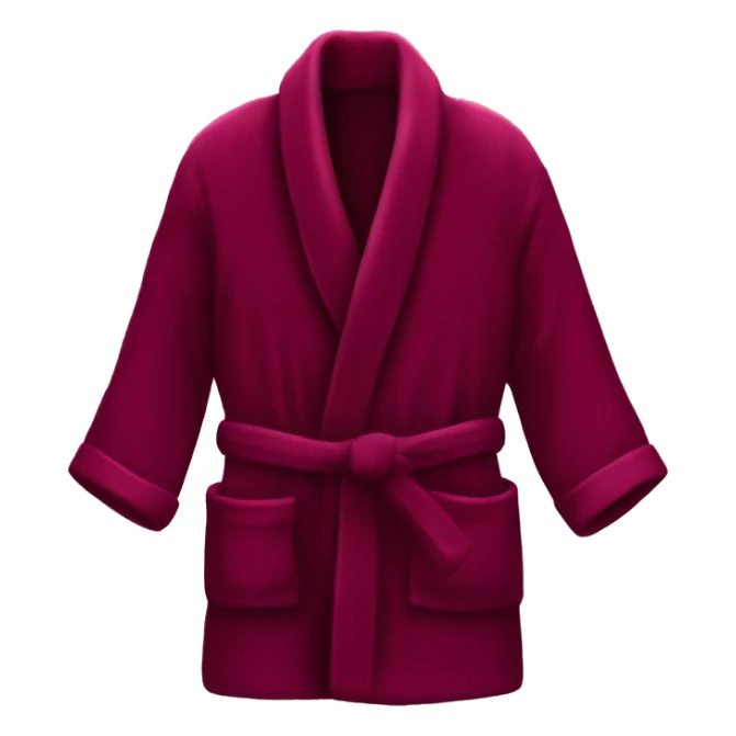 Burgundy Velvet Bathrobe  sticker