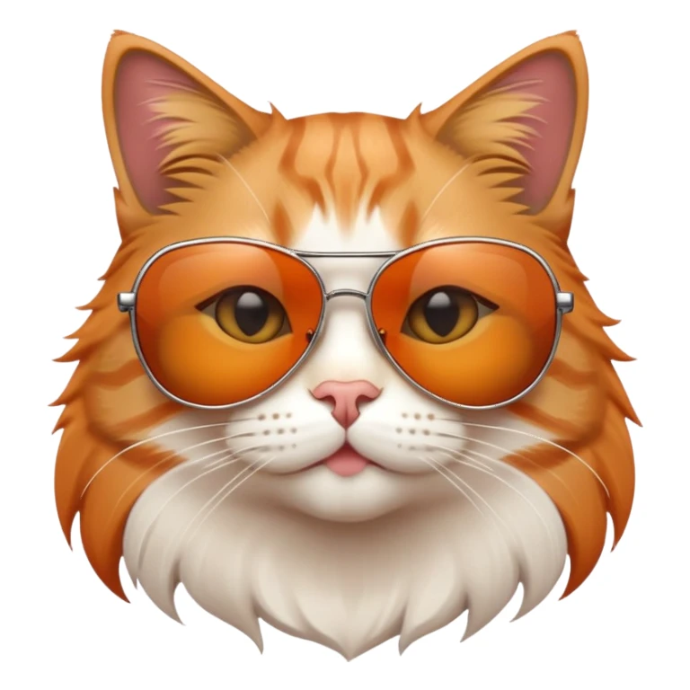 cat wearing sunglasses sticker