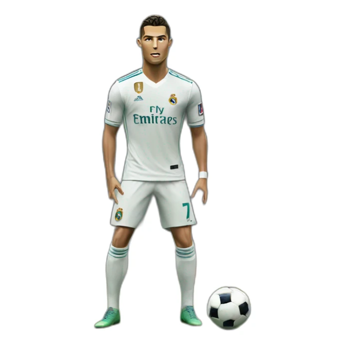 cristiano ronaldo taking a free-kick sticker