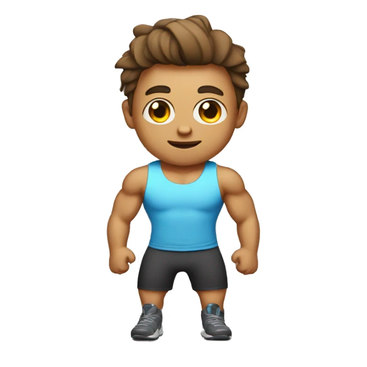 oun lad at the gym sticker