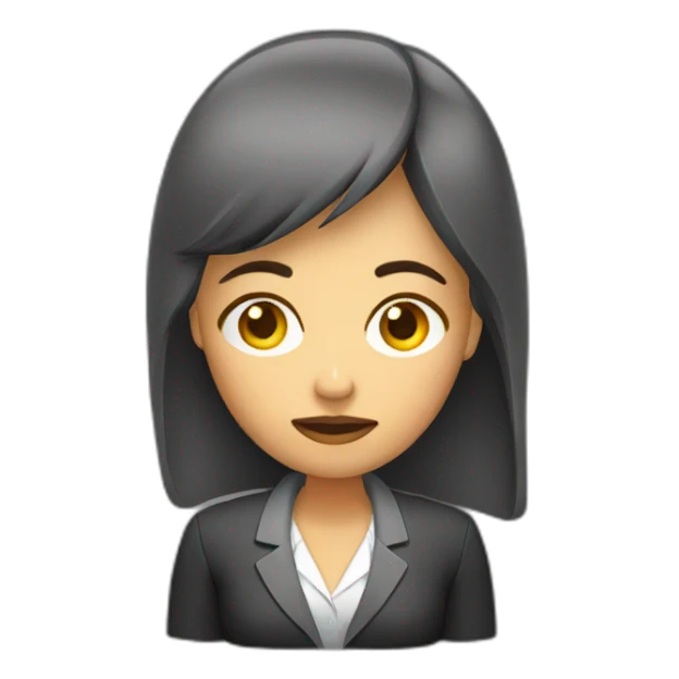 depressed recruiter woman sticker