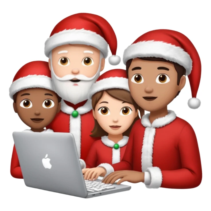 christmas chats - typing - online chats sticker
