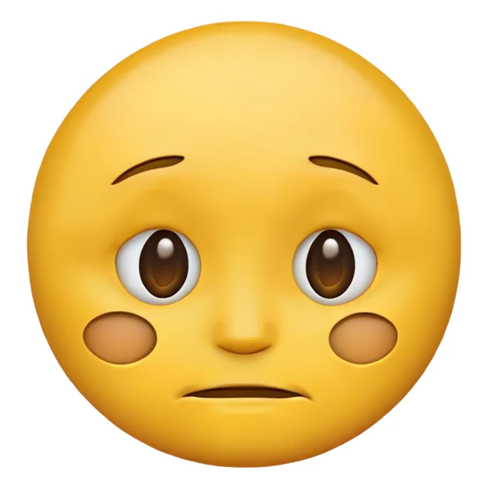 Yellow emoji circle face giving side eye sticker