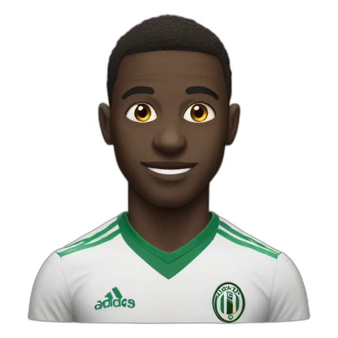Vinicius portrait realistic football player sticker