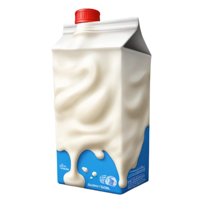 Heavy cream in carton sticker
