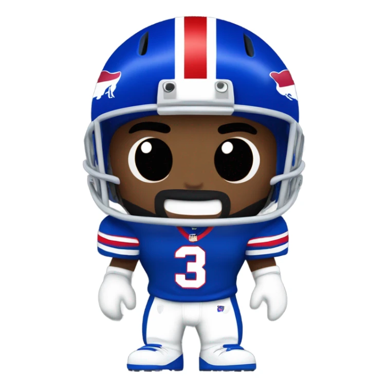Bills football player sticker