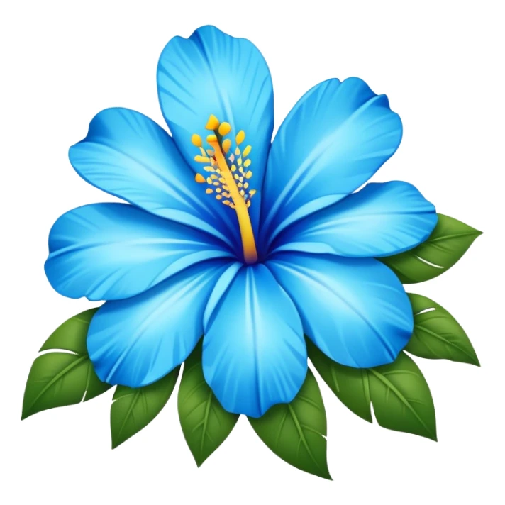 Blue hawaiana Flower sticker