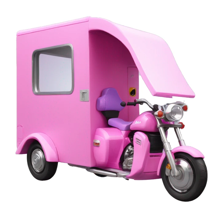 Barbie Caravan-motor trike sticker
