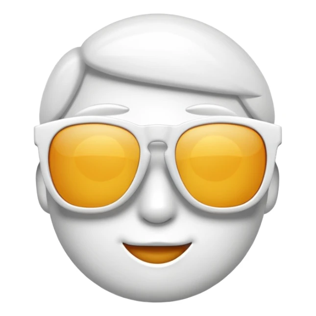 Make a smiski with sunglasses on sticker