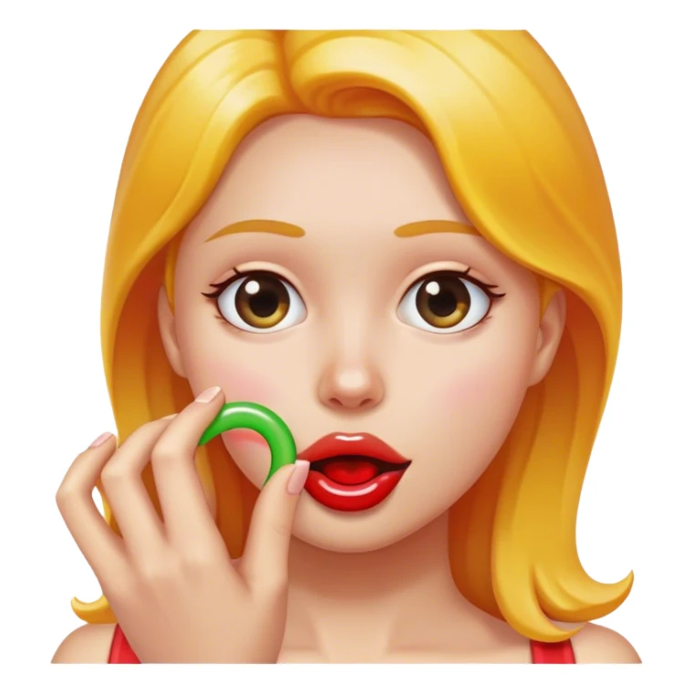  a gummy ring on someone's finger sticker