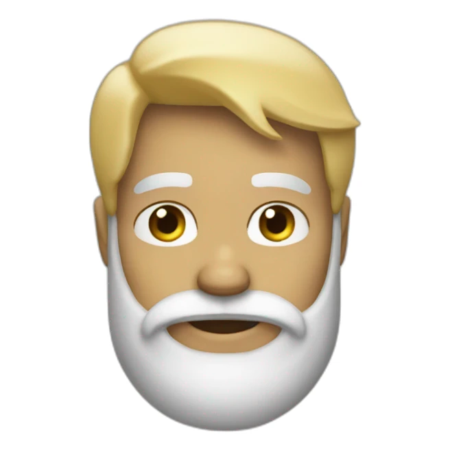 homme chauve avec barbe blonde sticker