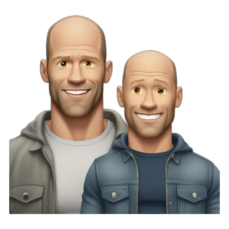 John cena avec Jason statham sticker