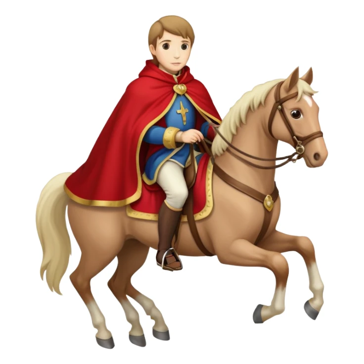 St. Martin on a horse with a red cloak sticker