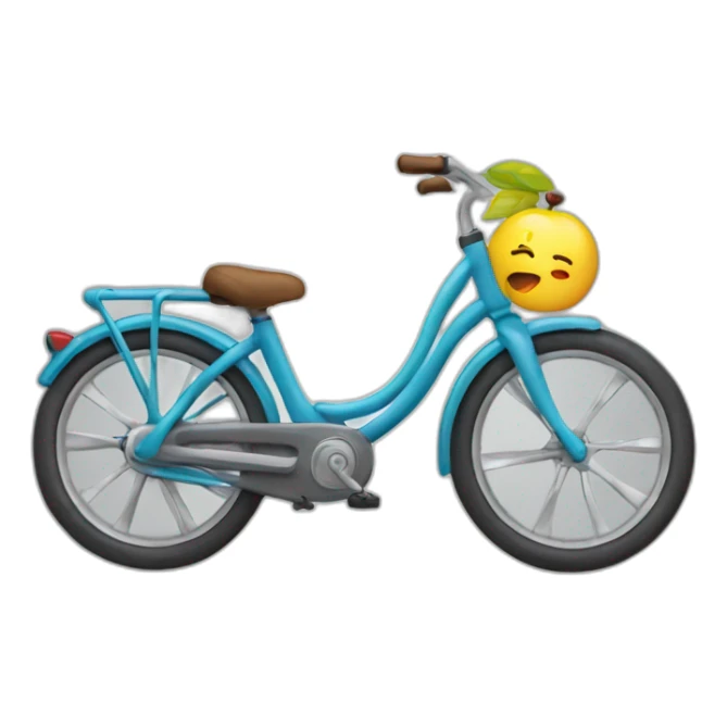 riding bike to school sticker