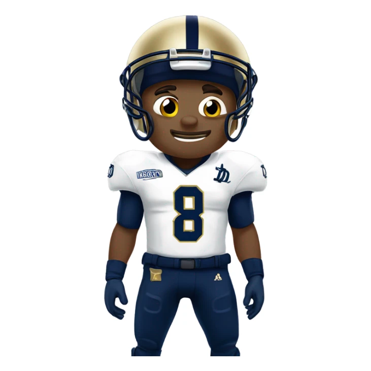 Notre dame football player crying sticker