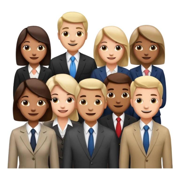 create an emoji that represents a conference meeting sticker