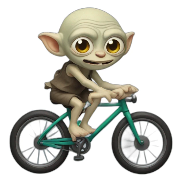Gollum on a bike sticker