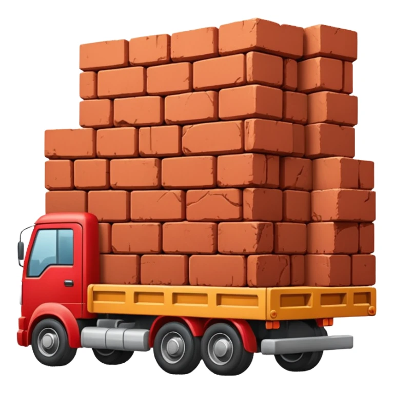 A truckload of bricks sticker