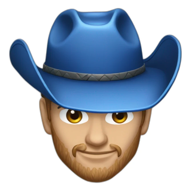 blue ford ranger raptor cowboy hat sticker