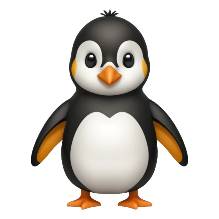 Penguin in a soccer jersey sticker